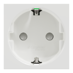 Розетка, біла, 16 А, 2 модулі, Unica New - Schneider Electric [NU305718]