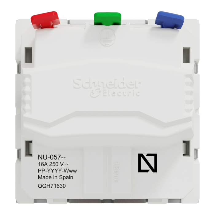 Розетка, алюмінієва, 16 А, 2 модулі, Unica New - Schneider Electric [NU305730]