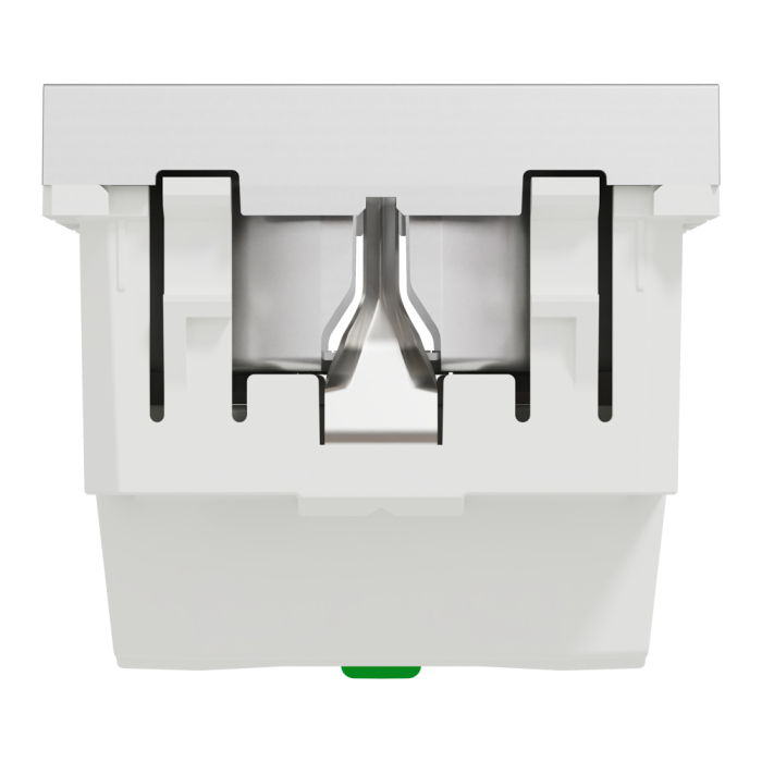 Розетка, алюмінієва, 16 А, 2 модулі, Unica New - Schneider Electric [NU305730]