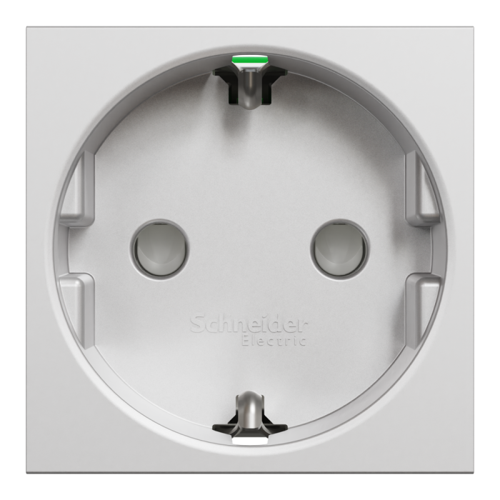 Розетка, алюмінієва, 16 А, 2 модулі, Unica New - Schneider Electric [NU305730]