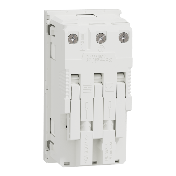 Розетка, біла, 16 А, 4 модулі, Unica New - Schneider Electric [NU306718A]