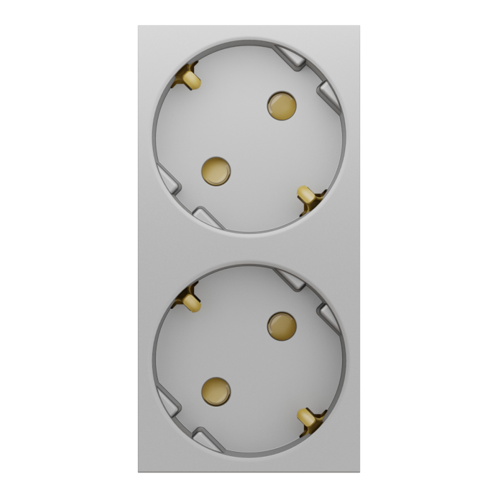 Розетка, алюмінієва, 16 А, 4 модулі, Unica New - Schneider Electric [NU306730A]