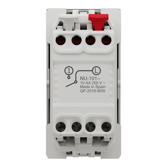 Вимикач, алюмінієвий, 1-клавішний, 10 А, 1 модуль, Unica New - Schneider Electric [NU310130]