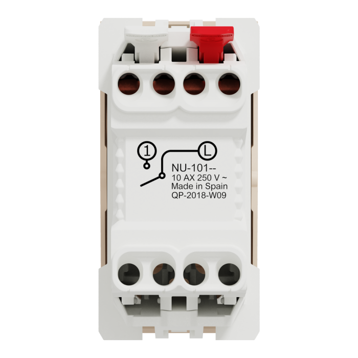 Вимикач, 1-клавішний, 10 А, 1 модуль, Unica New - Schneider Electric [NU310144]