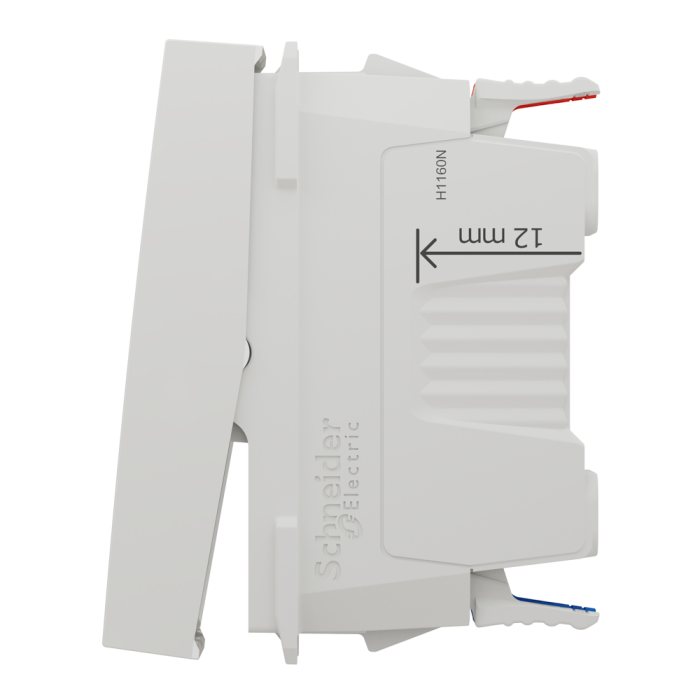 Вимикач, білий, 1-клавішний, 10 А, 1 модуль, Unica New - Schneider Electric [NU310318S]