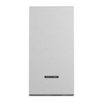 Вимикач, алюмінієвий, 1-клавішний, 10 А, 1 модуль, Unica New - Schneider Electric [NU310330S]