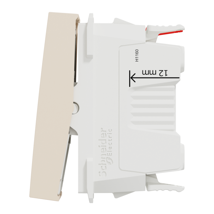 Вимикач, 1-клавішний, 10 А, 1 модуль, Unica New - Schneider Electric [NU310344]