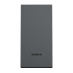 Вимикач, чорний, 1-клавішний, 10 А, 1 модуль, Unica New - Schneider Electric [NU310354S]