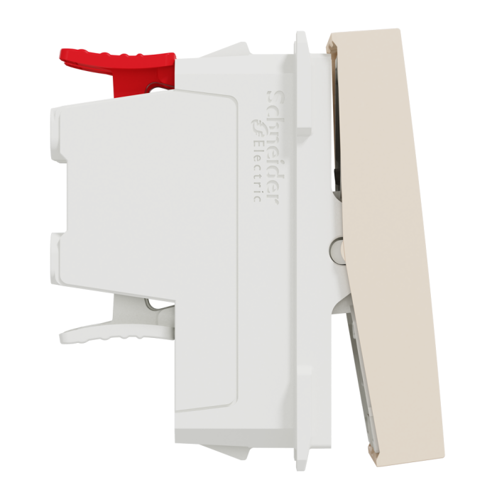 Перехресний перемикач, 1-клавішний, 10 А, 1 модуль, Unica New - Schneider Electric [NU310544]