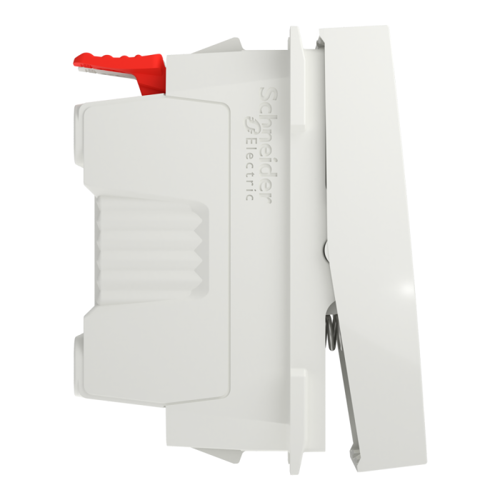 Кнопка 1-клавішна, біла, 10 А, 1 модуль, Unica New - Schneider Electric [NU310618]