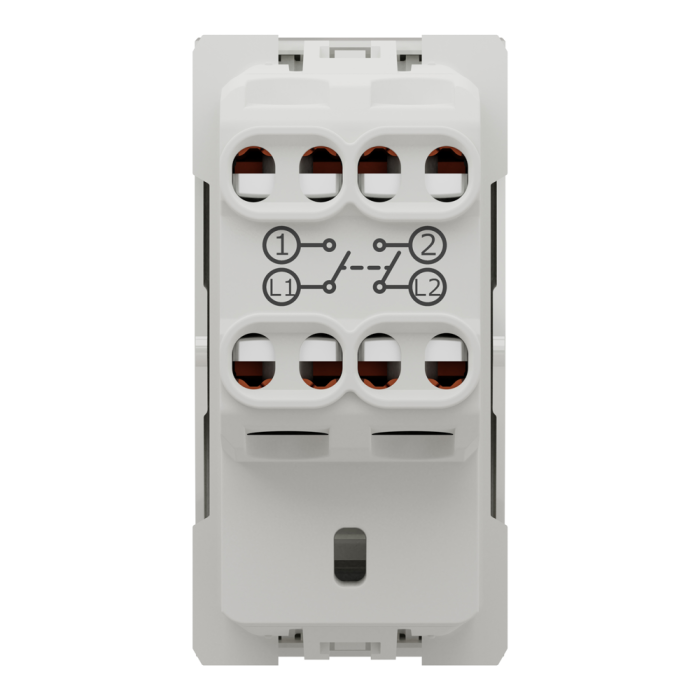 Вимикач, білий, 1-клавішний, 10 А, 1 модуль, Unica New - Schneider Electric [NU316218]