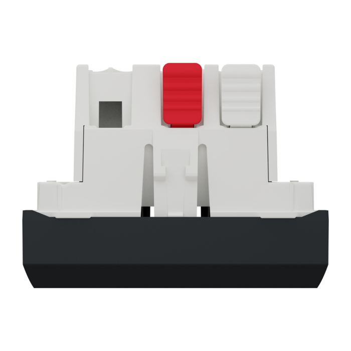 Вимикач, чорний, 1-клавішний, 10 А, 2 модулі, Unica New - Schneider Electric [NU320154]