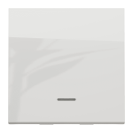 Вимикач, білий, 1-клавішний, 10 А, 2 модулі, Unica New - Schneider Electric [NU320318S]