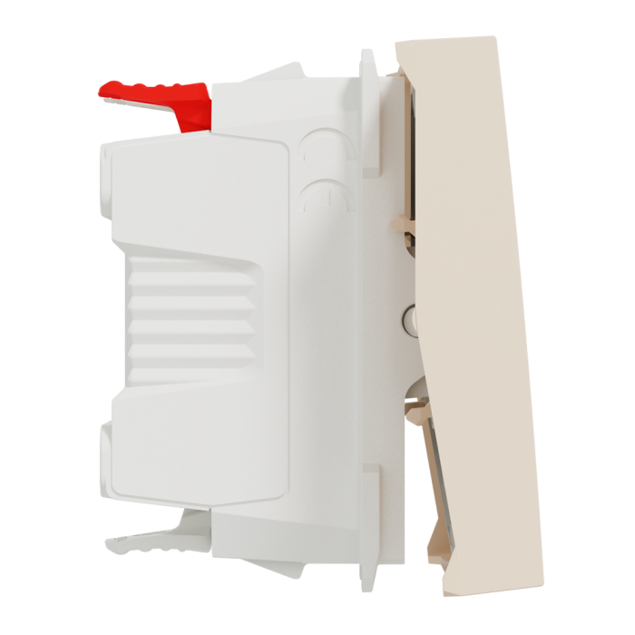 Вимикач, 1-клавішний, 10 А, 2 модулі, Unica New - Schneider Electric [NU320344]