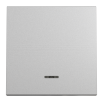 Кнопка 1-клавішна, алюмінієва, 10 А, 2 модулі, Unica New - Schneider Electric [NU320630N]