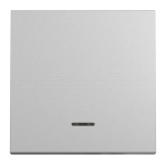 Кнопка 1-клавішна, алюмінієва, 10 А, 2 модулі, Unica New - Schneider Electric [NU320630N]