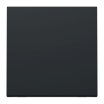 Кнопка 1-клавішна, чорна, 10 А, 2 модулі, Unica New - Schneider Electric [NU320654]