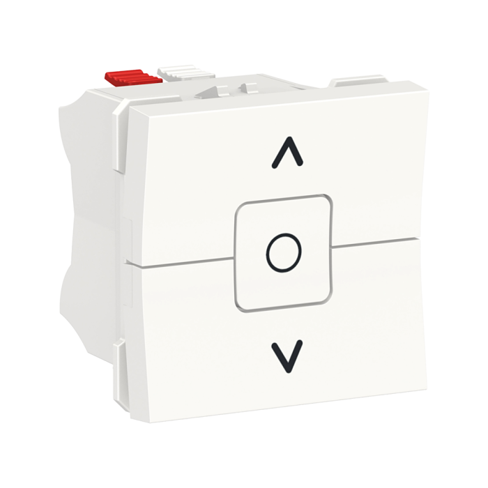 Управління затвором, білий, 3-клавішний, 6 А, 2 модулі, Unica New - Schneider Electric [NU320818]