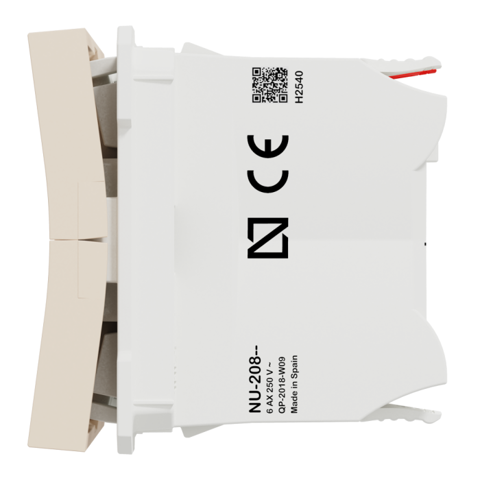 Вимикач для жалюзі, 3-клавішний, 6 А, 2 модулі, Unica New - Schneider Electric [NU320844]