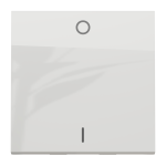 Вимикач, білий, 1-клавішний, 16 А, 2 модулі, Unica New - Schneider Electric [NU326218]