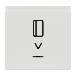 Картковий вимикач, білий, 1-клавішний, 10 А, 2 модулі, Unica New - Schneider Electric [NU328318]