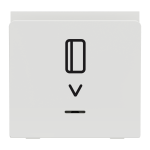 Картковий вимикач, білий, 1-клавішний, 10 А, 2 модулі, Unica New - Schneider Electric [NU328318]