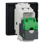 Мультимедійна розетка, чорна, 2 модулі, (S-One), Unica New - Schneider Electric [NU341554]