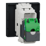 Мультимедійна розетка, чорна, 2 модулі, (S-One), Unica New - Schneider Electric [NU341554]