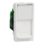 Мультимедійна розетка, біла, 1 модуль, (S-One), Unica New - Schneider Electric [NU341618]