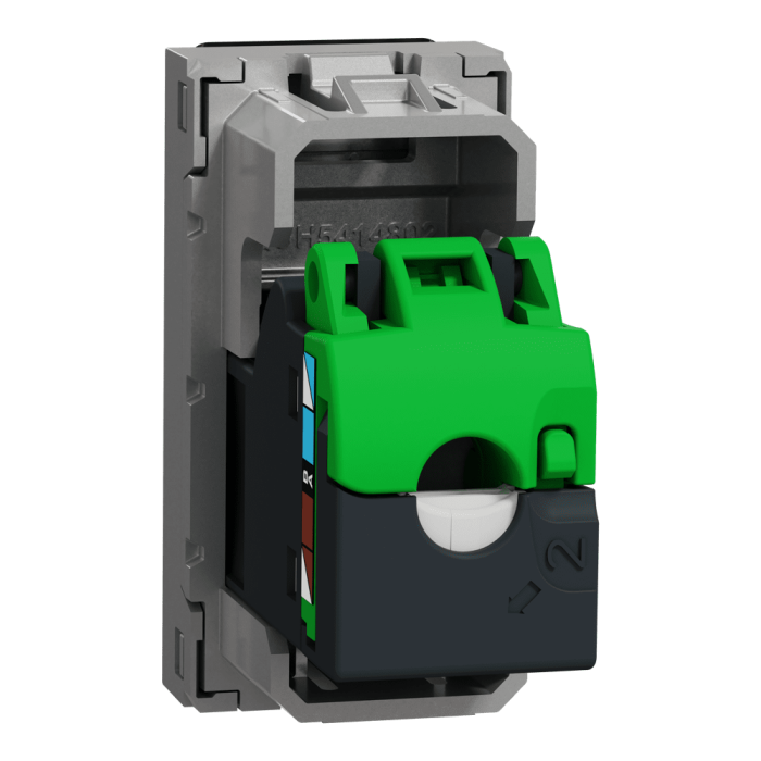 Мультимедійна розетка, алюмінієва, 1 модуль, (S-One), Unica New - Schneider Electric [NU341630]