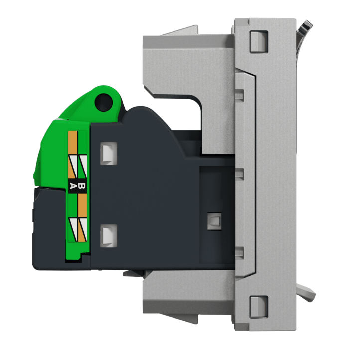 Мультимедійна розетка, алюмінієва, 1 модуль, (S-One), Unica New - Schneider Electric [NU341630]