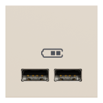 USB розетка, 2 модулі, Unica New - Schneider Electric [NU341844]