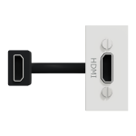 Мультимедійна розетка, біла, 1 модуль, (HDMI), Unica New - Schneider Electric [NU343018]