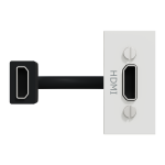 Мультимедійна розетка, біла, 1 модуль, (HDMI), Unica New - Schneider Electric [NU343018]