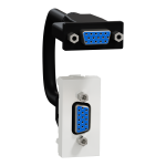 Мультимедійна розетка, біла, 1 модуль, (VGA), Unica New - Schneider Electric [NU343218]