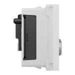 Роз'єм TV / fm, білий, 2 модулі, Unica New - Schneider Electric [NU345118]