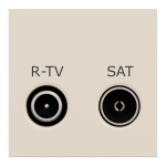 Гніздо r-TV / SAT, 2 модулі, Unica New - Schneider Electric [NU345444]