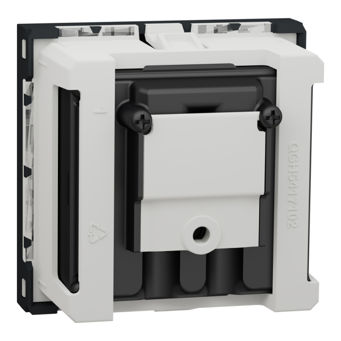 Гніздо r-TV / SAT, чорний, 2 модулі, Unica New - Schneider Electric [NU345454]