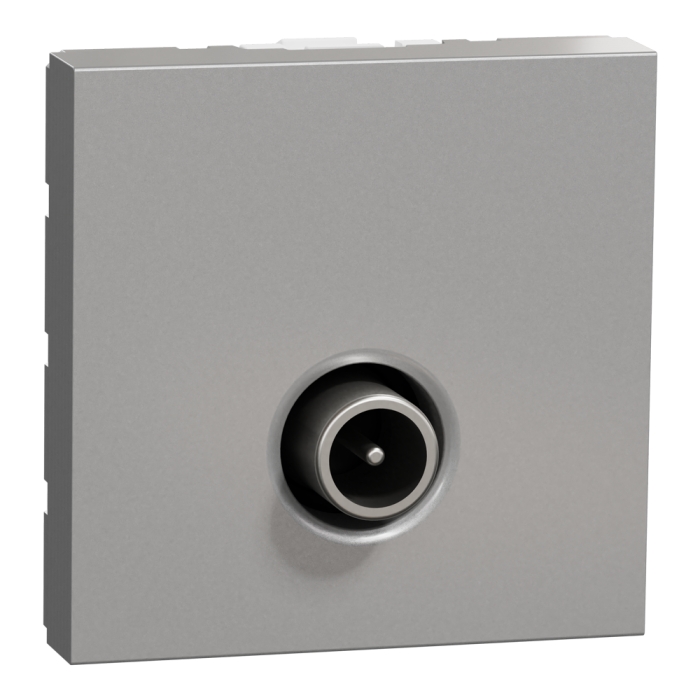 TV розетка, алюмінієва, 2 модулі, Unica New - Schneider Electric [NU346230]