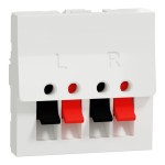 Гніздо гучномовця, біла, 2 модулі, Unica New - Schneider Electric [NU348618]