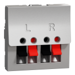 Гніздо гучномовця, алюмінієва, 2 модулі, Unica New - Schneider Electric [NU348630]