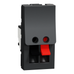 Гніздо гучномовця, чорна, 1 модуль, Unica New - Schneider Electric [NU348754]