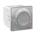 Термостат, алюмінієвий, 2 модулі, Unica New - Schneider Electric [NU350130]