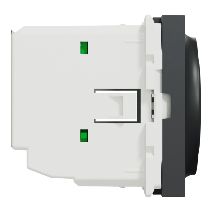Термостат, чорний, 2 модулі, Unica New - Schneider Electric [NU350154]