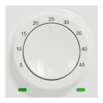 Термостат, білий, 2 модулі, Unica New - Schneider Electric [NU350318]