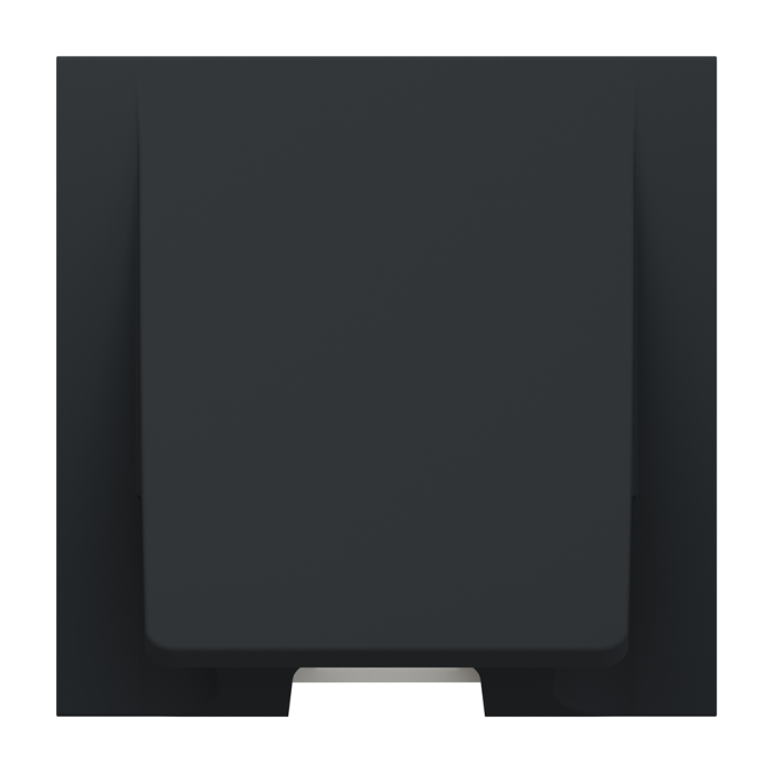 Вивід кабелю, чорний, 16 А, 2 модулі, Unica New - Schneider Electric [NU386254]