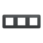 Рамка 3 постова, чорна, Unica New - Schneider Electric [NU400654]