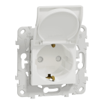 Розетка, біла, 16 А, 2 модулі, Unica New - Schneider Electric [NU503718TA]