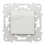 Вимикач, білий, 1-клавішний, 10 А, 2 модулі, Unica New - Schneider Electric [NU520118]