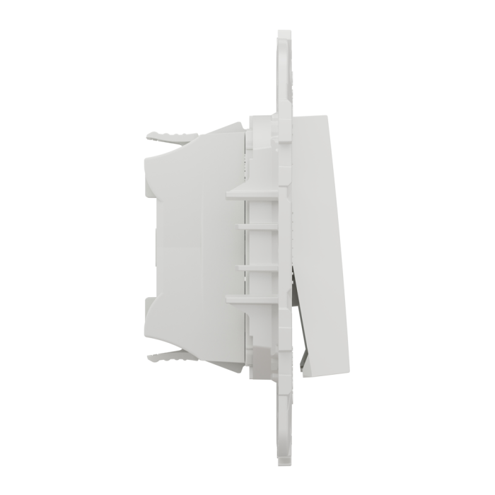 Вимикач, білий, 1-клавішний, 10 А, 2 модулі, Unica New - Schneider Electric [NU520118]